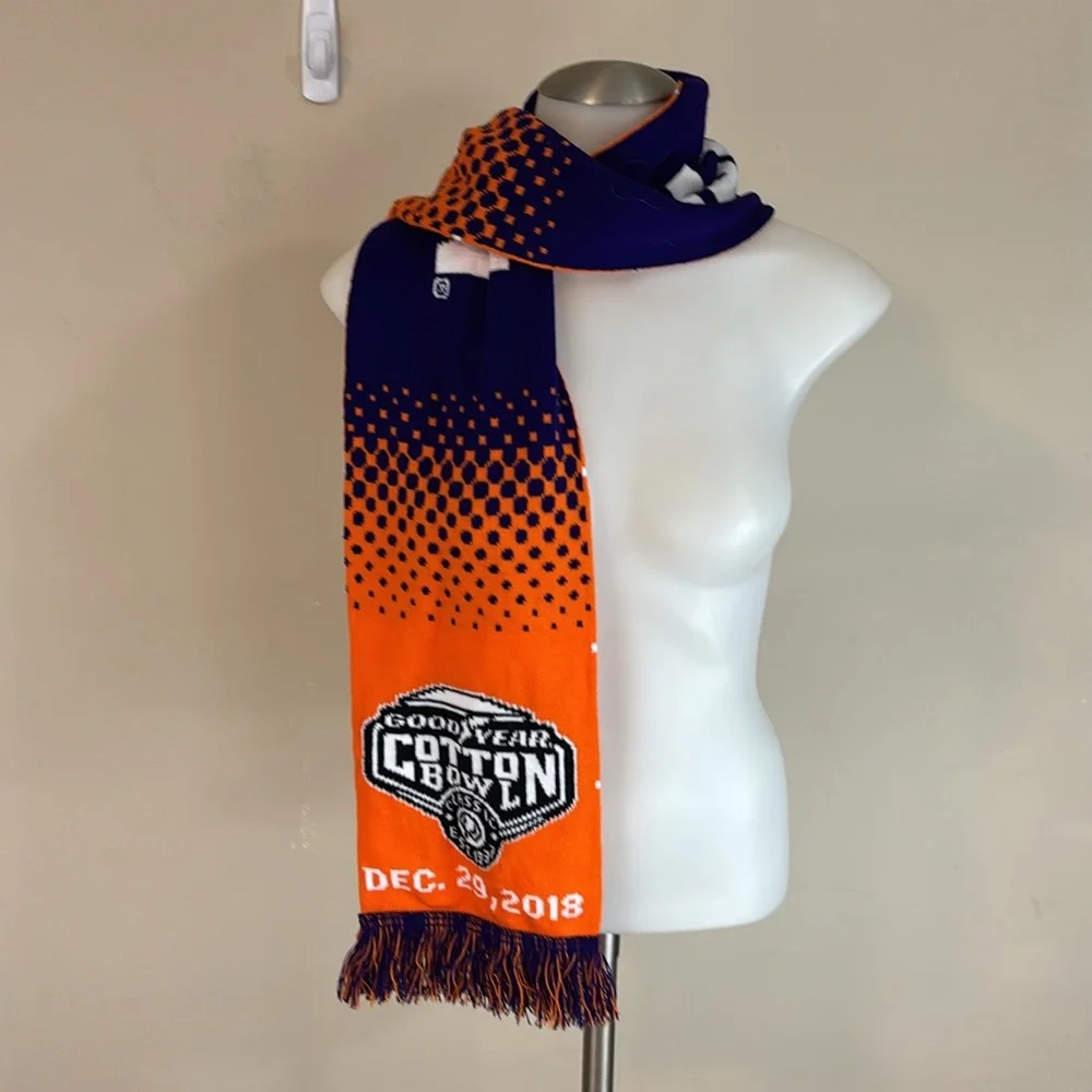 Clemson Tigers Reversible  Cotton Bowl Classic Playoff Semifinal Fringed Scarf